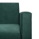 Canapea extensibila cu brate si perne, Toms, tapiterie din stofa 210 X 90 Green Velvet