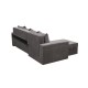 Coltar extensibil Toms, cu lada depozitare si brate, tapiterie stofa 265 X 160 Grey