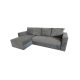 Coltar extensibil Toms, cu lada depozitare si brate, tapiterie stofa 265 X 160 Plush Grey