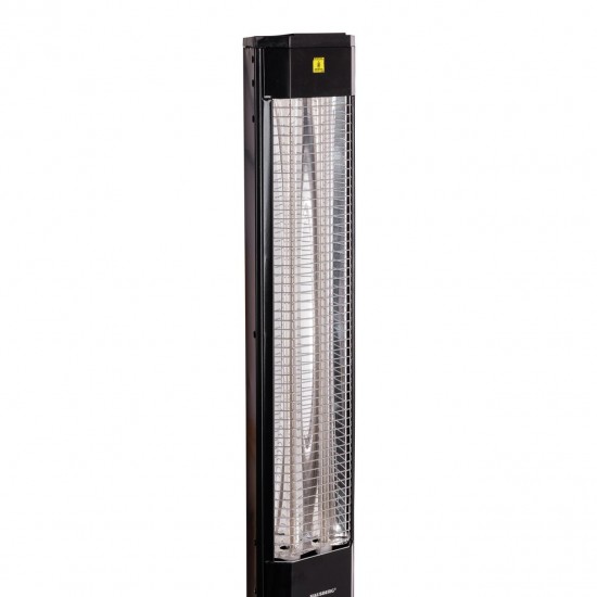 Radiator Electric Hausberg HB-8560, 2300W, Termostat Reglabil, Lampa de semnalizare pentru 3 pozitii, Negru