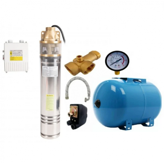 Kit pompa + vas expansiune Micul Fermier, 50l, 1.3 KW