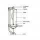 Aparat Carnati Elefant KY2006C, 3 kg, metal/inox, Vertical 4 palnii, prindere de masa