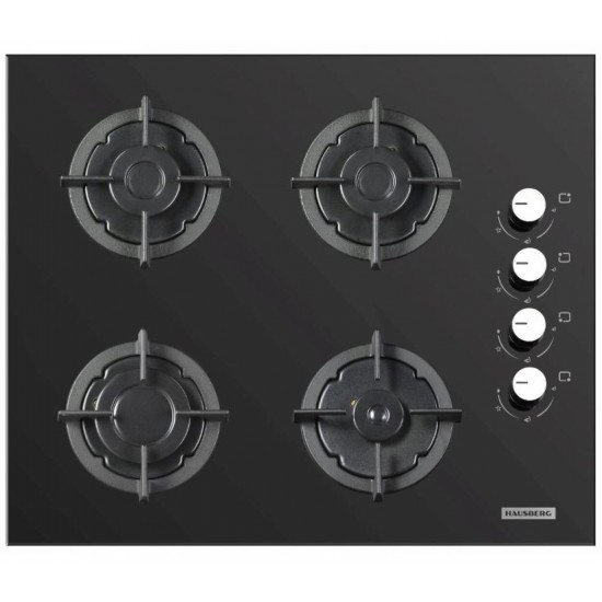 Pachet Incorporabil Cuptor electric Hausberg HB-8051IN, Clasa A, 76L, 2000W, Negru/Inox, Plita incorporabila HB-567NG, Gaz, 4 arzatoare, fonta, Sticla, Hota incorporabila telescopica HB-1285IN, Putere de absorbtie 420 m3/h, 2 motoare, 60 cm, Alb