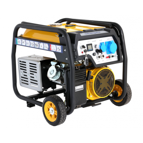 Generator curent monofazat, 230V, 5.5kW, benzină, conector ATS, multistart,Stager FD 6500ER Automatic