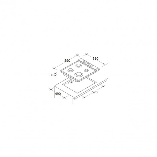 Pachet incorporabil HAUSBERG cuptor electric HB-8053IN, 2225W, 6 Functii, 71L, plita gaz HB-555, 4 arzatoare, aprindere electrica, hota telescopic HB-1285IN, absorbtie 420 m3/h, 2 motoare, 60cm, cuptor microunde HB-8065IN, 1200W, 20L, Inox