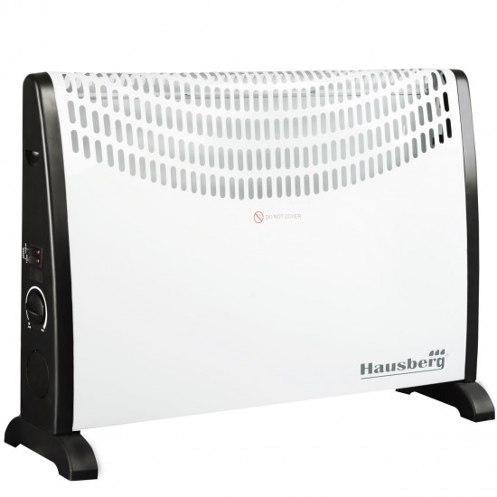 Convector electric podea/perete Hausberg , 2000 W, 3 nivele de putere, termostat reglabil