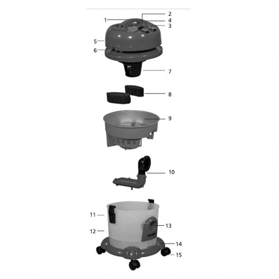 Aspirator HARLEM, filtrare prin apa,2200W