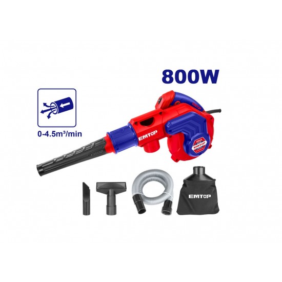 Suflanta cu aspirator 800W, set suplimentar perii motor